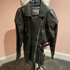 Awesome vintage motorcycle leather jacket